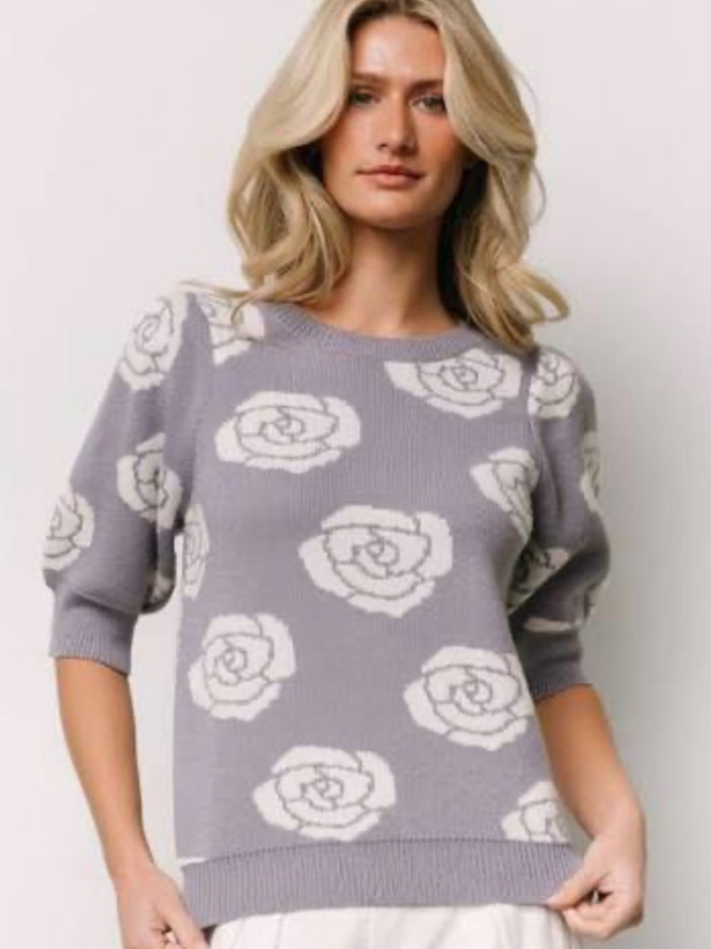 Baltic Born Belle sweater top blouse dusty lavender NWT size XL